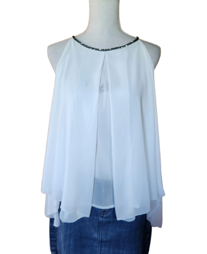 Blouse débardeur avec strass Made in Italy