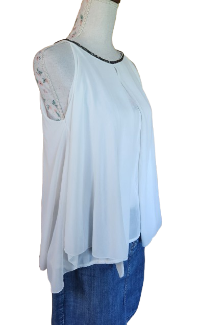 Blouse débardeur avec strass Made in Italy