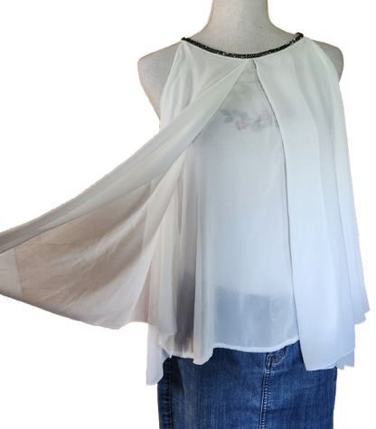 Blouse débardeur avec strass Made in Italy