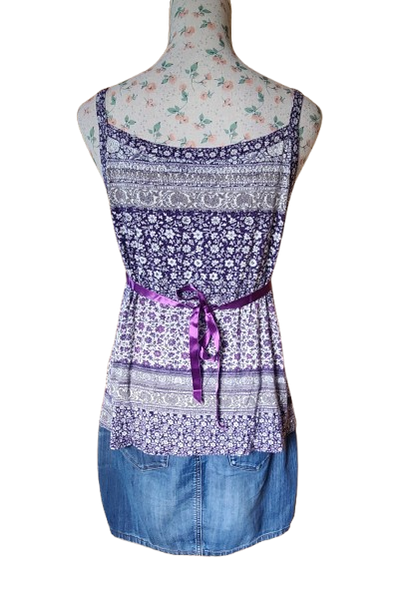 Débardeur fleuri en viscose Armand Thiery