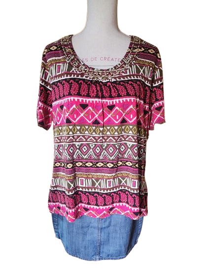 Tee-shirt avec petites perles en bois C&A
