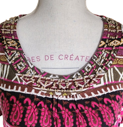 Tee-shirt avec petites perles en bois C&A