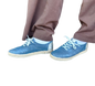 Baskets/Espadrilles bleu pailleté Geox