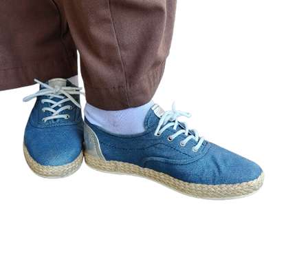 Baskets/Espadrilles bleu pailleté Geox