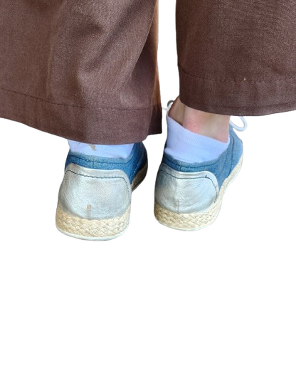 Baskets/Espadrilles bleu pailleté Geox