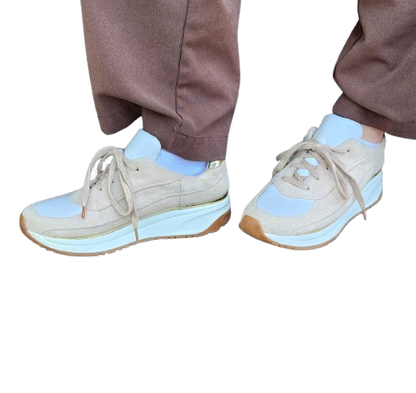 Baskets/sneakers beige/doré What For