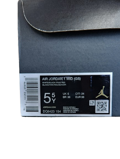 Baskets Air Jordan 1 Mid Bright Concord GS