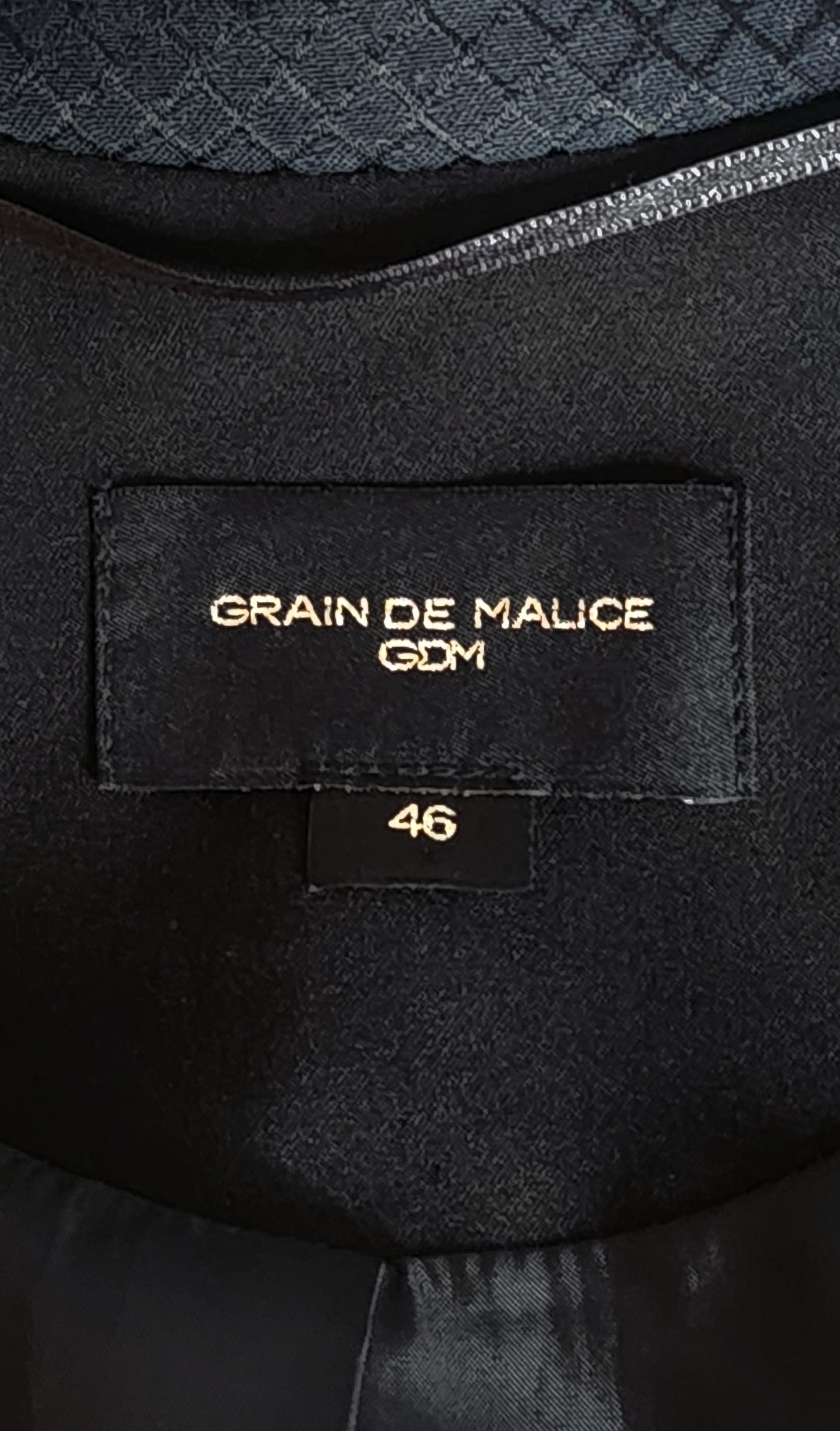 Veste blazer noire Grain de Malice