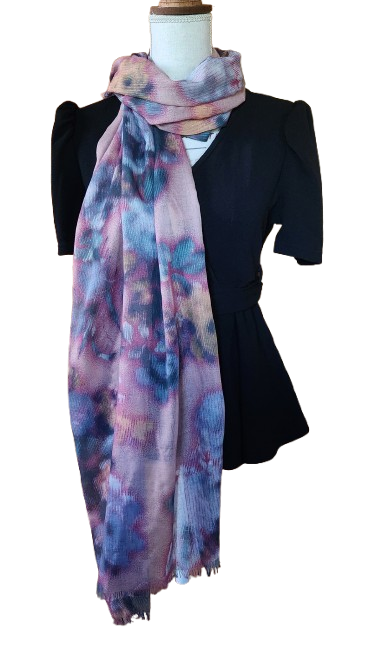 Grand foulard tie and dye léger