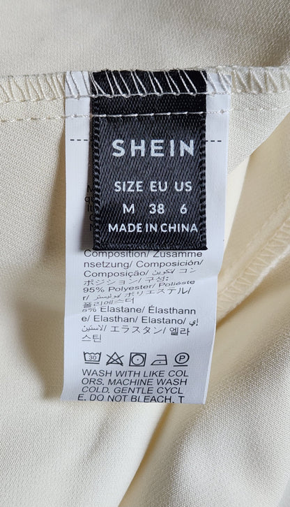 Veste blazer ceinturée sans manche Shein