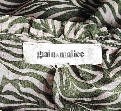 Blouse en voile imprimé avec fils argentés Grain de Malice