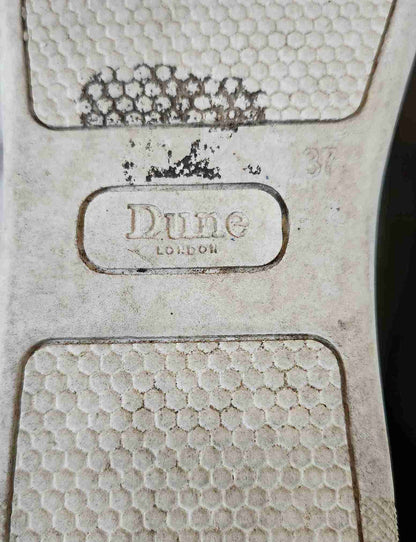 Baskets gris métallisé en cuir Dune London