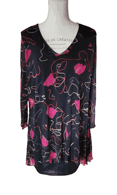 Blouse en voile imprimé Toscane