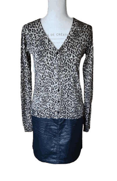 Gilet doux léopard Twin Set by Simona Barbieri