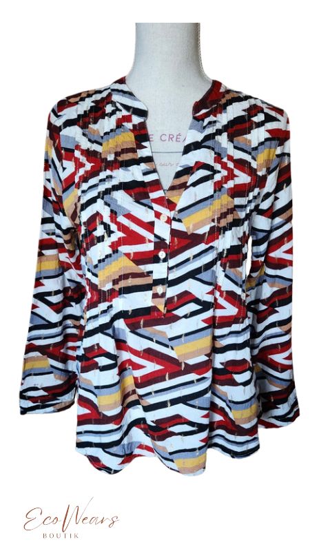 Blouse colorée avec touche de doré Season