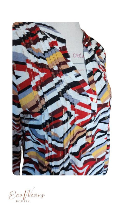 Blouse colorée avec touche de doré Season