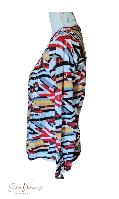 Blouse colorée avec touche de doré Season