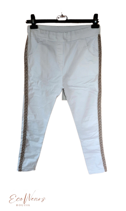 Pantalon blanc skinny Made in Italy