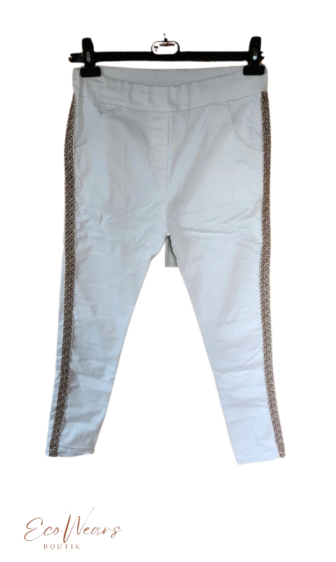 Pantalon blanc skinny Made in Italy