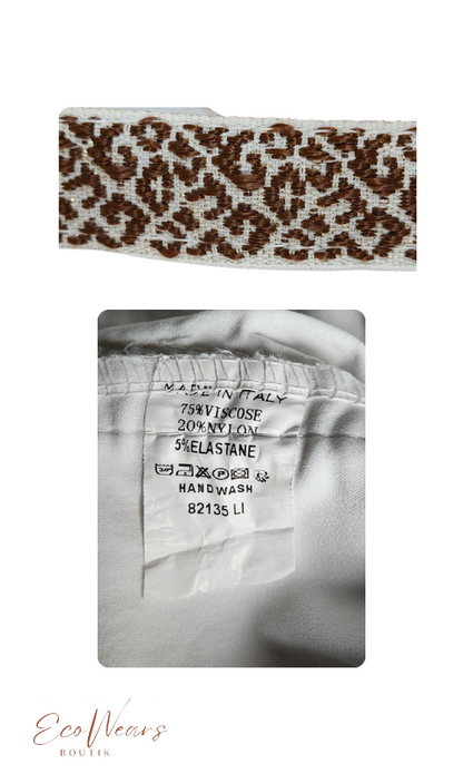 Pantalon blanc skinny Made in Italy