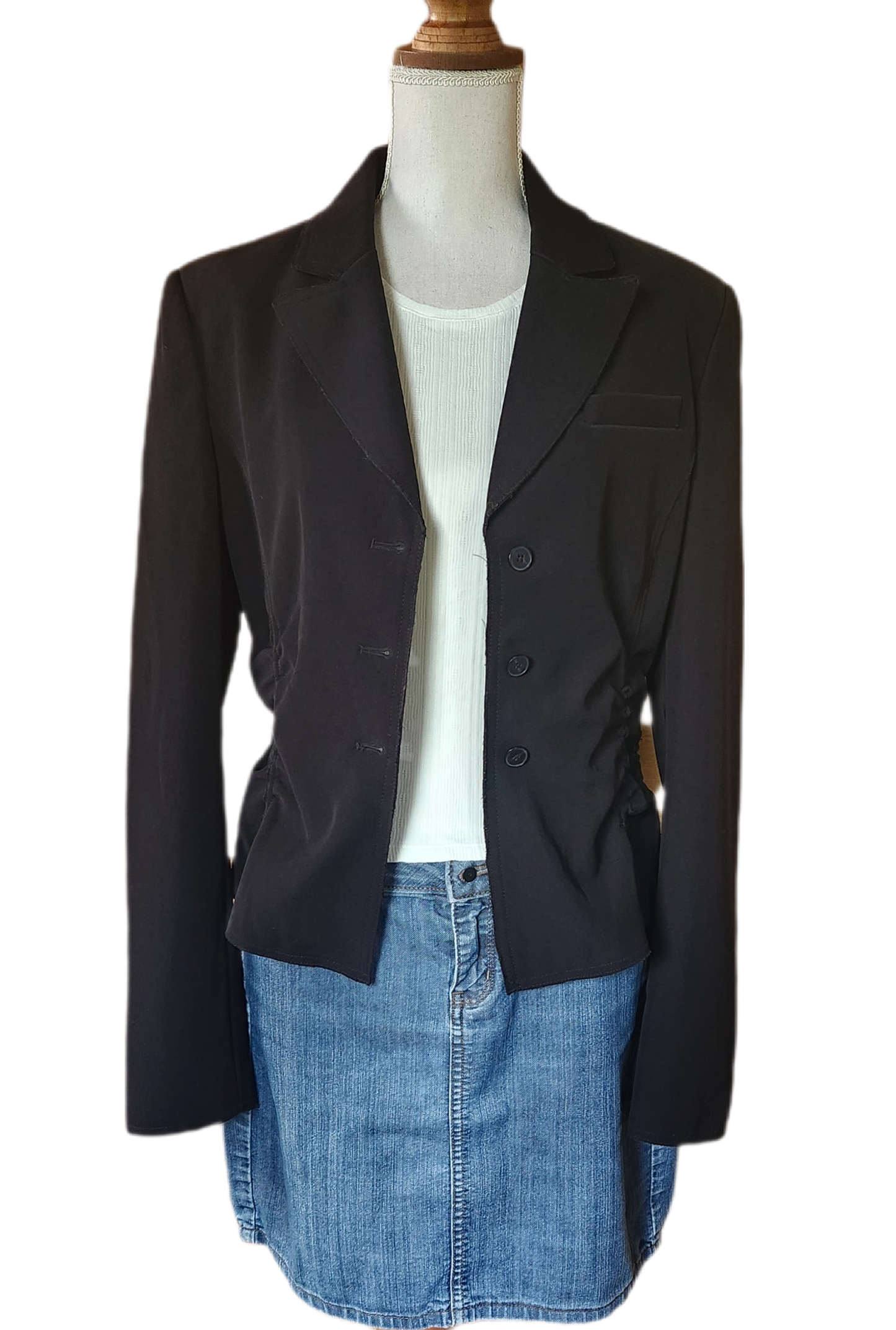 Veste blazer froncée Zara