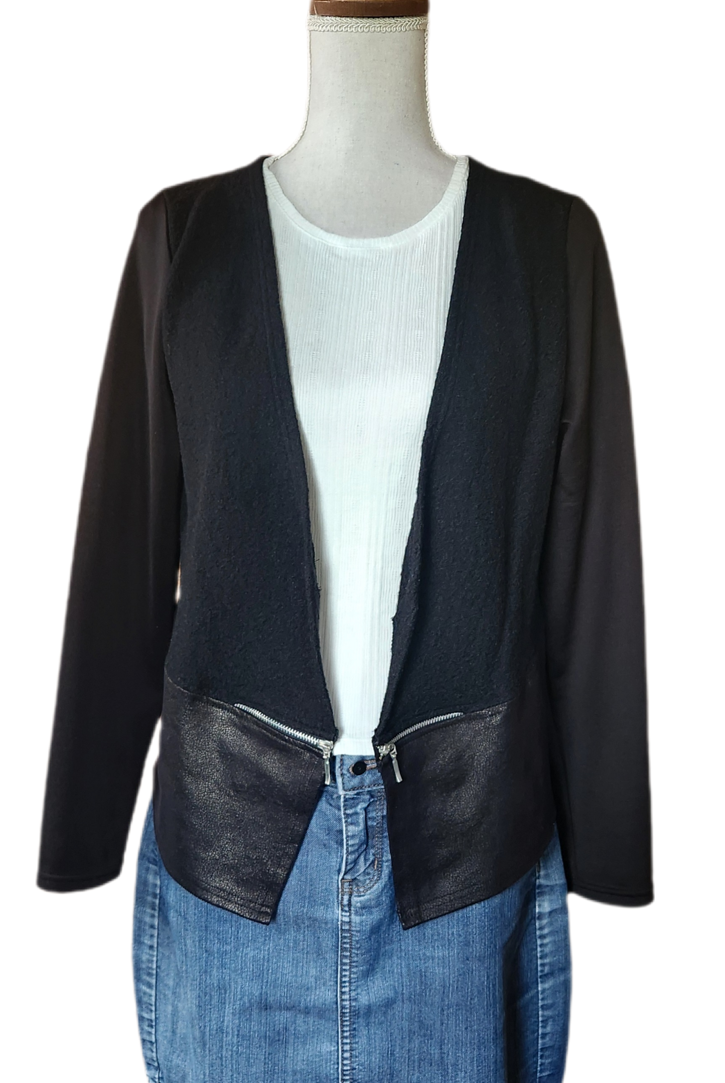 Veste blazer bi-matière Du Plaisir à la Mode