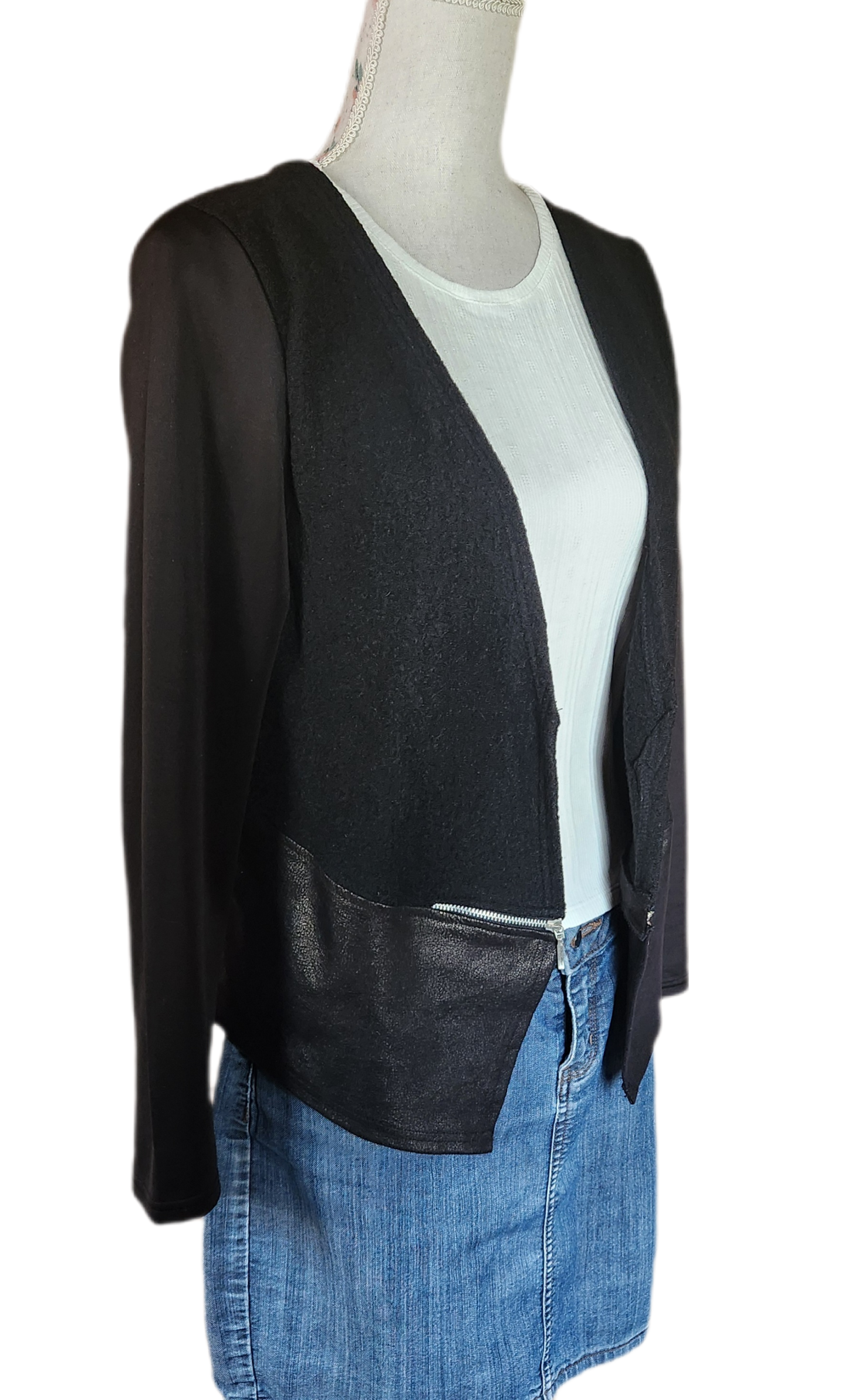 Veste blazer bi-matière Du Plaisir à la Mode