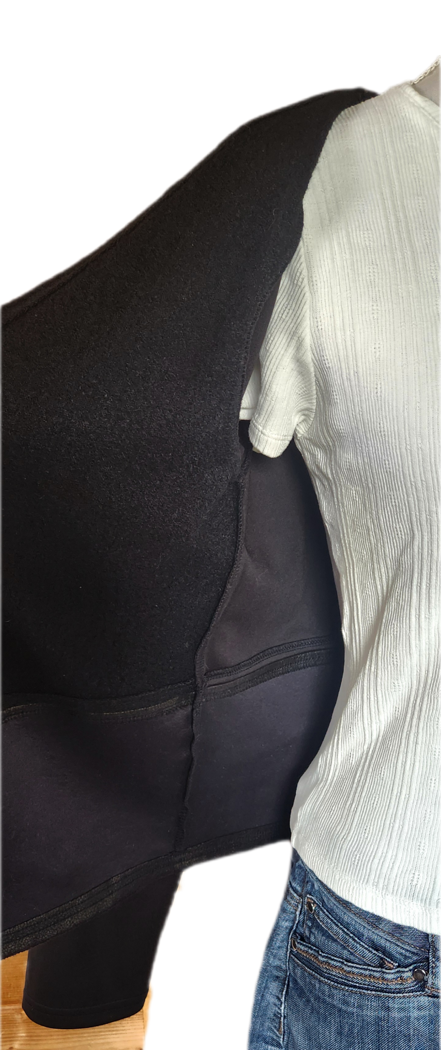 Veste blazer bi-matière Du Plaisir à la Mode