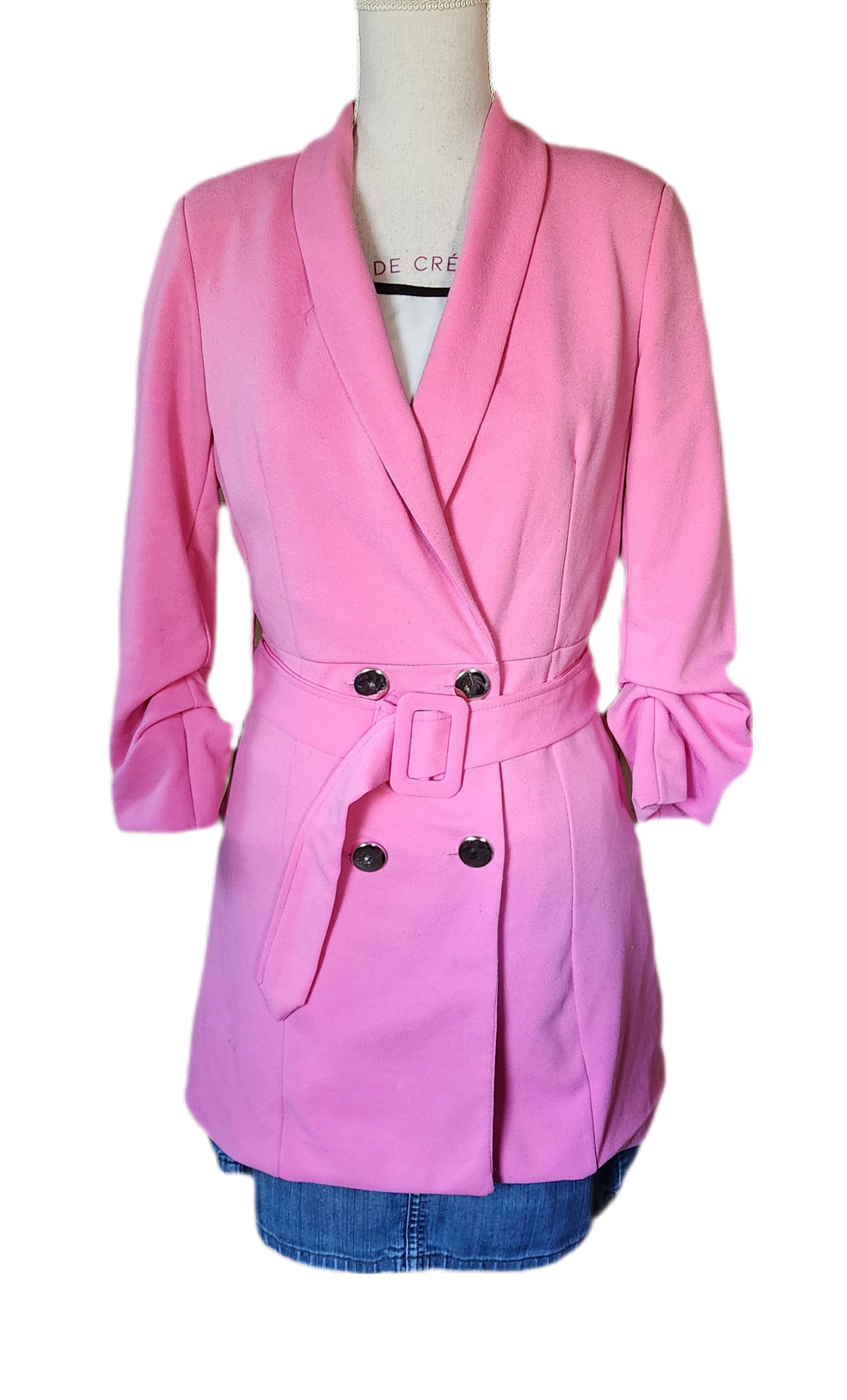 Veste blazer longue Boohoo